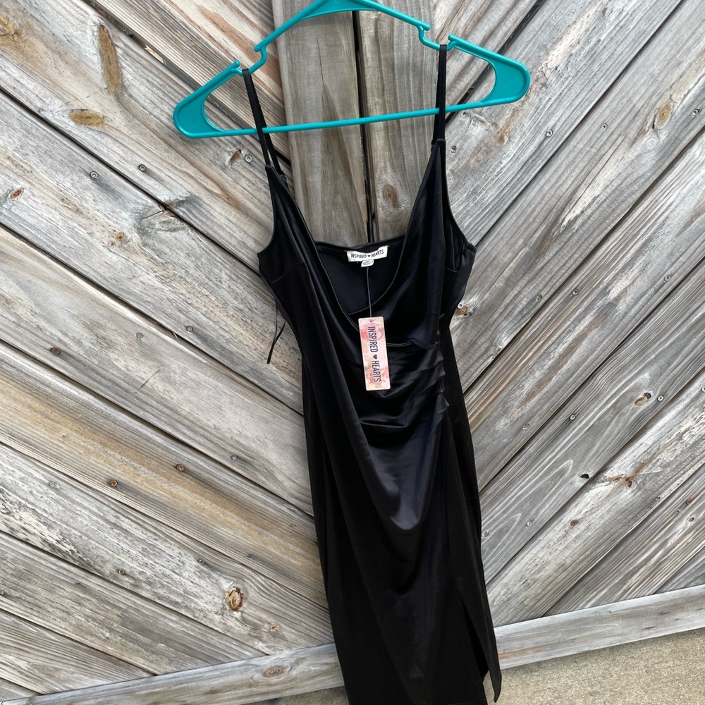 Black Satin Dress